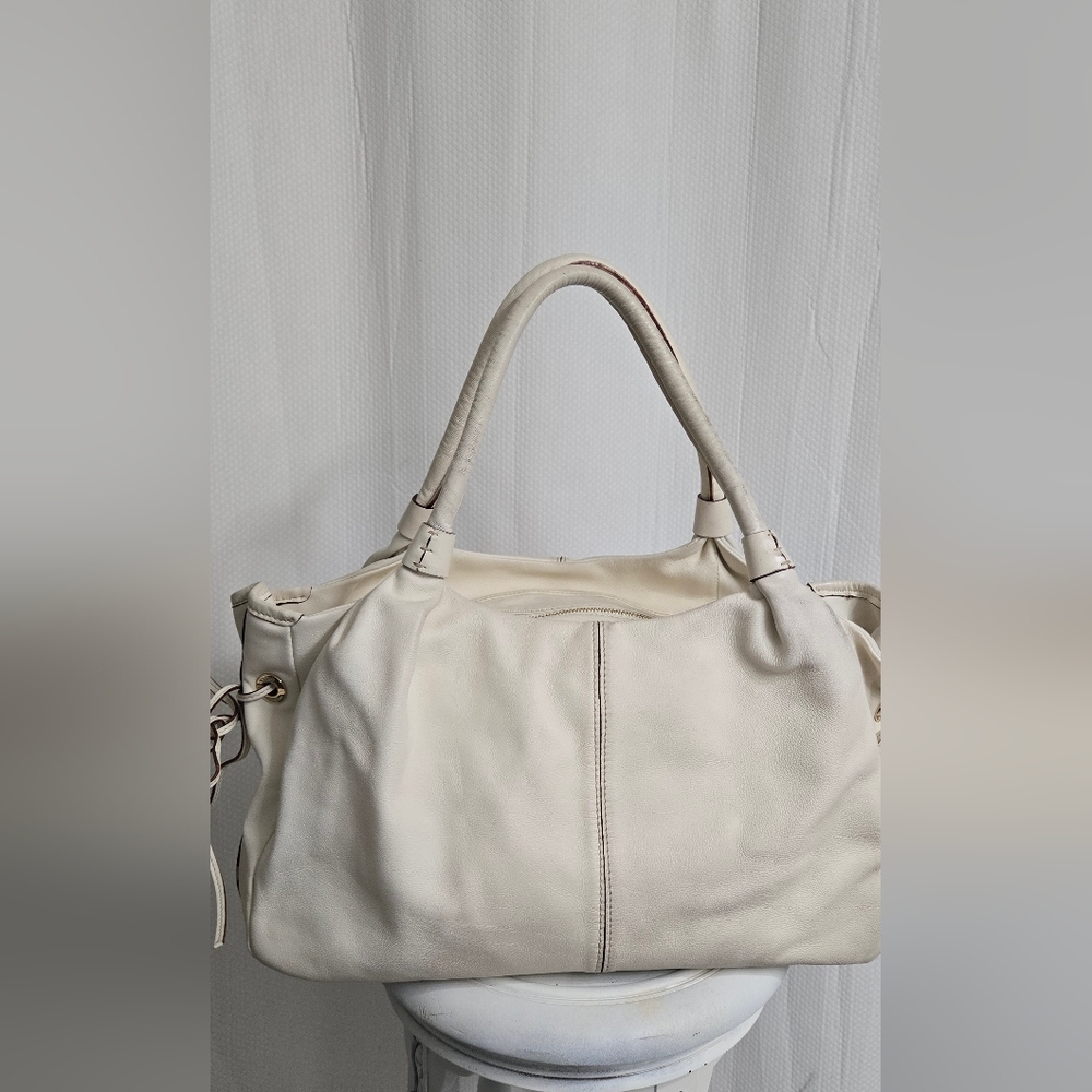 EUC RARE Kate Spade Greta Court Glitter Ina Satchel In Cream - Picture 6 of 12